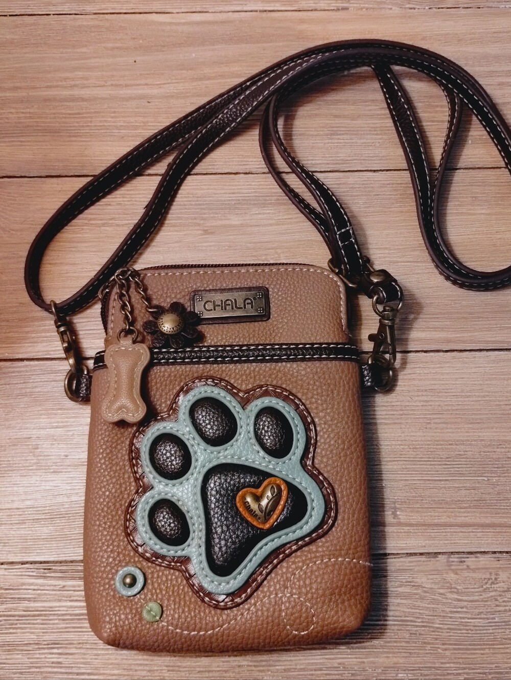 CHALA Paw Print Heart Crossbody Bag - Picture 2 of 7